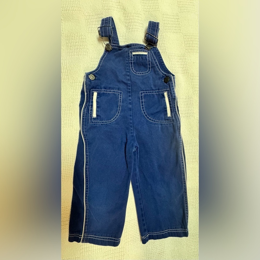Vintage Navy Blue Overalls/80s, 90s Popsicle